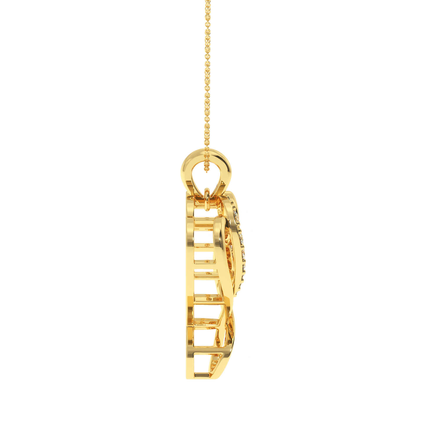 Buy Sparkling Dizzy Heart Diamond Pendant | Solitairekart